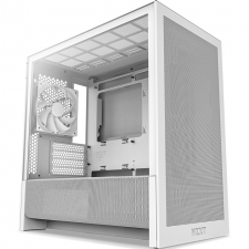 Gabinete NZXT H3 Flow, Midi-Tower, Micro-ATX/Mini-ITX, USB 3.0, sin Fuente, 1 Ventilador Instalado, Blanco
