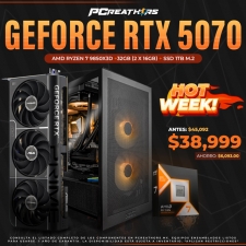 HOTSALE008 - Equipo AMD Ryzen 7 9850X3D + 32GB - 2 x 16GB + GeForce RTX 5070