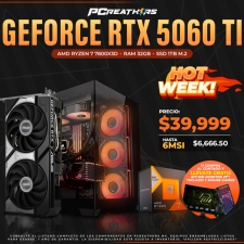 HOTSALE017 - Equipo AMD Ryzen 7 7800X3D + 32GB RAM + GeForce RTX 5060 Ti
