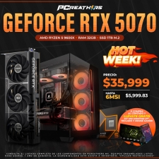 HOTSALE018 - Equipo AMD Ryzen 5 9600X + 32GB RAM + GeForce RTX 5070