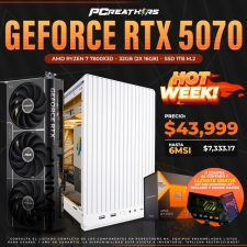 HOTSALE019 - Equipo AMD Ryzen 7 7800X3D + 32GB - 2 x 16GB + GeForce RTX 5070