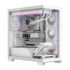 Gabinete Balam Rush Tank Polar 7900, Midi-Tower, ATX/Micro-ATX/Mini-ITX, USB 2.0/3.0, sin Fuente, 5 Ventiladores Instalados, Blanco