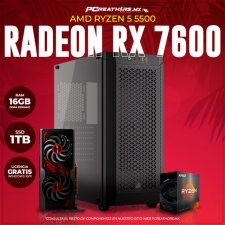 JUL05 - EQUIPO AMD Ryzen 5 5500 + 16GB (2x 8GB) + Radeon RX 7600