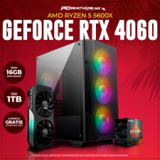 JUL07 - EQUIPO AMD Ryzen 5 5600X + 16GB (2x 8GB) + GeForce RTX 4060