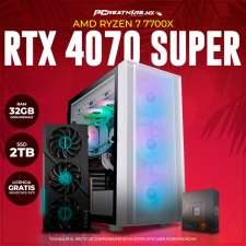 JUL16 - EQUIPO AMD Ryzen 7 7700X + 32GB (2 x 16GB) + GeForce RTX 4070 SUPER