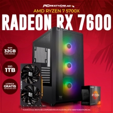 JUL20 - EQUIPO AMD Ryzen 7 5700X + 32GB (2 x 16GB) + Radeon RX 7600