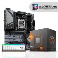 KIT de Procesador AMD Ryzen 5 8600G + Memoria RAM 16GB XPG Lancer Blade DDR5 +  Tarjeta Madre Gigabyte B650 EAGLE AX