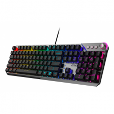 Teclado Gamer MSI STRIKE 600 SILENT LED RGB, Teclado Mec&aacute;nico, Membrana, Al&aacute;mbrico, USB, Negro, Ingl&eacute;s