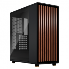 Gabinete Fractal Design North TG con Ventana, Midi-Tower, ATX/Mini-ITX/Micro-ATX, USB 3.0, sin Fuente, 2 Ventiladores Instalados, Negro