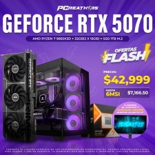 OFB016 - EQUIPO AMD Ryzen 7 9850X3D + 32GB (2x16GB) + Geforce RTX 5070