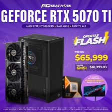 OFB026 - EQUIPO AMD Ryzen 7 9850X3D + RAM 48GB + GeForce RTX 5070 Ti