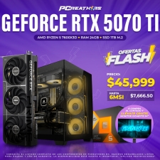 OFB03 - EQUIPO AMD Ryzen 5 7600X3D + RAM 24GB + GeForce RTX 5070 Ti