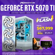 OFB07 - EQUIPO AMD Ryzen 7 9850X3D + 48GB (2x24GB) + GeForce RTX 5070 Ti