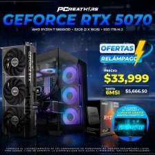 OFC004 - Equipo AMD Ryzen 7 5800X3D + 32GB (2x16GB) + GeForce RTX 5070