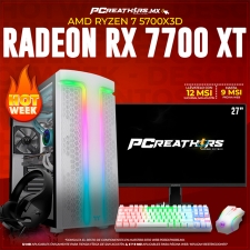 HS15 - EQUIPO AMD Ryzen 7 5700X3D + 32GB (2x16GB) + AMD Radeon RX 7700 XT