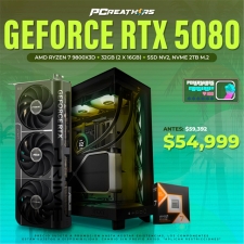 Equipo AMD Ryzen 9 9950X3D + 32GB (2 x 16GB) + GeForce RTX 5080 + 2TB NVME 