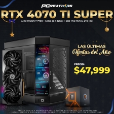 PCRA195 - EQUIPO AMD Ryzen 7 7700 + 64GB (2 x 32GB) + GeForce RTX 4070 Ti SUPER