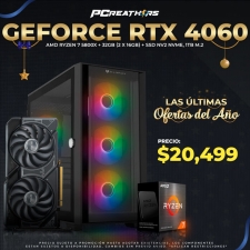 PCRA200 - EQUIPO AMD Ryzen 7 5800X + 32GB (2x16GB) + GeForce RTX 4060