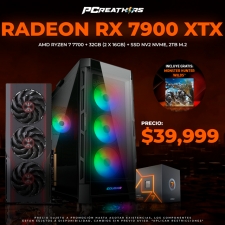 PCRA470 - EQUIPO AMD Ryzen 7 7700 + 32GB - 2 x 16GB + Radeon RX 7900 XTX - Monster Hunter Bundle