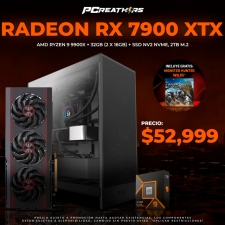 PCRA471 - EQUIPO AMD Ryzen 9 9900X + 64GB - 2 x 32GB + Radeon RX 7900 XTX - Monster Hunter Bundle