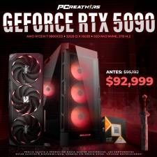 PCRA583 - EQUIPO AMD Ryzen 7 9800X3D + 32GB (2 x 16GB) + GeForce RTX 5090