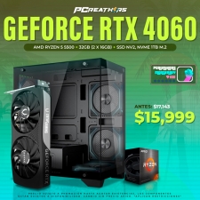 PCRA591 - Equipo AMD Ryzen 5 5500 + 32GB - 2 x 16GB + GeForce RTX 4060