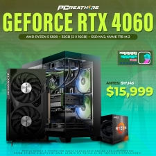PCRA591 - Equipo AMD Ryzen 5 5500 + 32GB - 2 x 16GB + GeForce RTX 4060