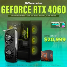 PCRA594 - Equipo AMD Ryzen 5 7600 + 32GB (2 x 16GB) + GeForce RTX 4060