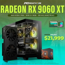 PCRA596 - Equipo AMD Ryzen 5 7600 + 32GB (2 x 16GB) + Radeon RX 9060 XT