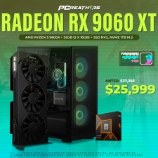 PCRA598 - Equipo AMD Ryzen 5 9600X + 32GB (2 x 16GB) + Radeon RX 9060 XT