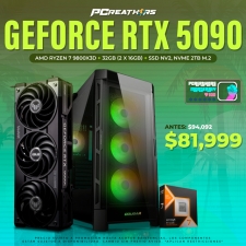 PCRA605 - Equipo AMD Ryzen 7 9800X3D + 32GB (2 x 16GB) + GeForce RTX 5090