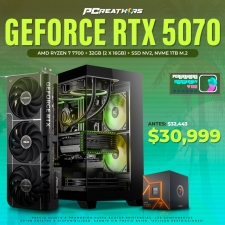 PCRA608 - Equipo AMD Ryzen 7 7700 + 32GB (2 x 16GB) + GeForce RTX 5070