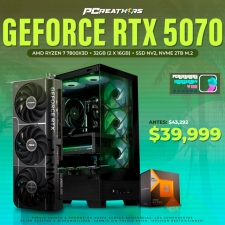 PCRA610 - Equipo AMD Ryzen 7 7800X3D + 32GB (2 x 16GB) + GeForce RTX 5070