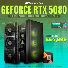 PCRA613 - Equipo AMD Ryzen 7 9800X3D + 32GB (2 x 16GB) + GeForce RTX 5080