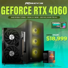 PCRA619 - EQUIPO AMD Ryzen 7 5700X + 32GB (2 x 16GB) + GeForce RTX 4060