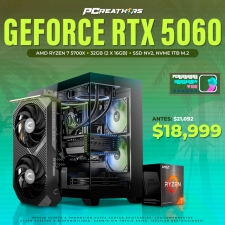PCRA633 - Equipo AMD Ryzen 7 5700X + 32GB (2 x 16GB) + GeForce RTX 5060