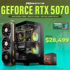 PCRA639 - Equipo AMD Ryzen 5 7600 + 32GB (2X16GB) + GeForce RTX 5070