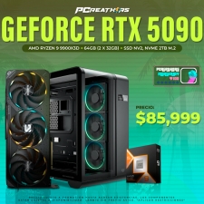 PCRA645 - Equipo AMD Ryzen 9 9900X3D + 64GB (2 x 32GB) + GeForce RTX 5090