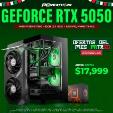 PCRA684 - Equipo AMD Ryzen 5 7600 + 32GB - 2 x 16GB + GeForce RTX 5050