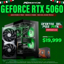 PCRA685 - Equipo AMD Ryzen 5 7600 + 32GB - 2 x 16GB + GeForce RTX 5060