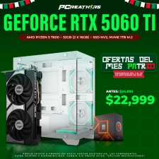 PCRA686 - Equipo AMD Ryzen 5 7600 + 32GB (2 x 16GB) + GeForce RTX 5060 Ti
