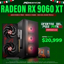 PCRA687 - Equipo AMD Ryzen 5 7600 + 32GB - 2 x 16GB + Radeon RX 9060 XT