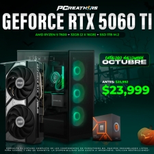 PCRA688 - Equipo AMD Ryzen 5 7600 + 32GB (2 x 16GB) + GeForce RTX 5060 Ti