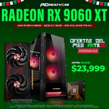 PCRA689 - Equipo AMD Ryzen 5 9600X + 32GB - 2 x 16GB + Radeon RX 9060 XT