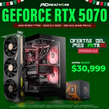 PCRA692 - Equipo AMD Ryzen 7 7700 + 32GB - 2 x 16GB + GeForce RTX 5070