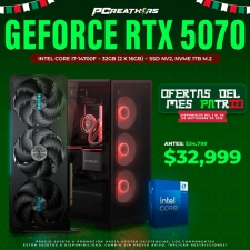 PCRA703 - Equipo Intel Core i7-14700F + 32GB - 2 x 16GB + GeForce RTX 5070