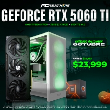 PCRA733 -EQUIPO AMD Ryzen 5 7600 + 32GB (2x16GB) + Geforce RTX 5060 Ti