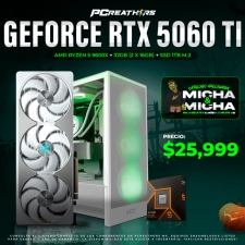 PCRA749 - Equipo AMD Ryzen 5 9600X + 32GB (2x16GB) + Geforce RTX 5060 TI