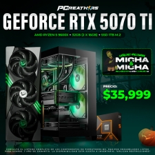 PCRA750 - Equipo AMD Ryzen 5 9600X + 32GB (2x16GB) + GeForce RTX 5070 Ti