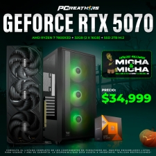 PCRA751 - Equipo AMD Ryzen 7 7800X3D + 32GB (2x16GB) + GeForce RTX 5070